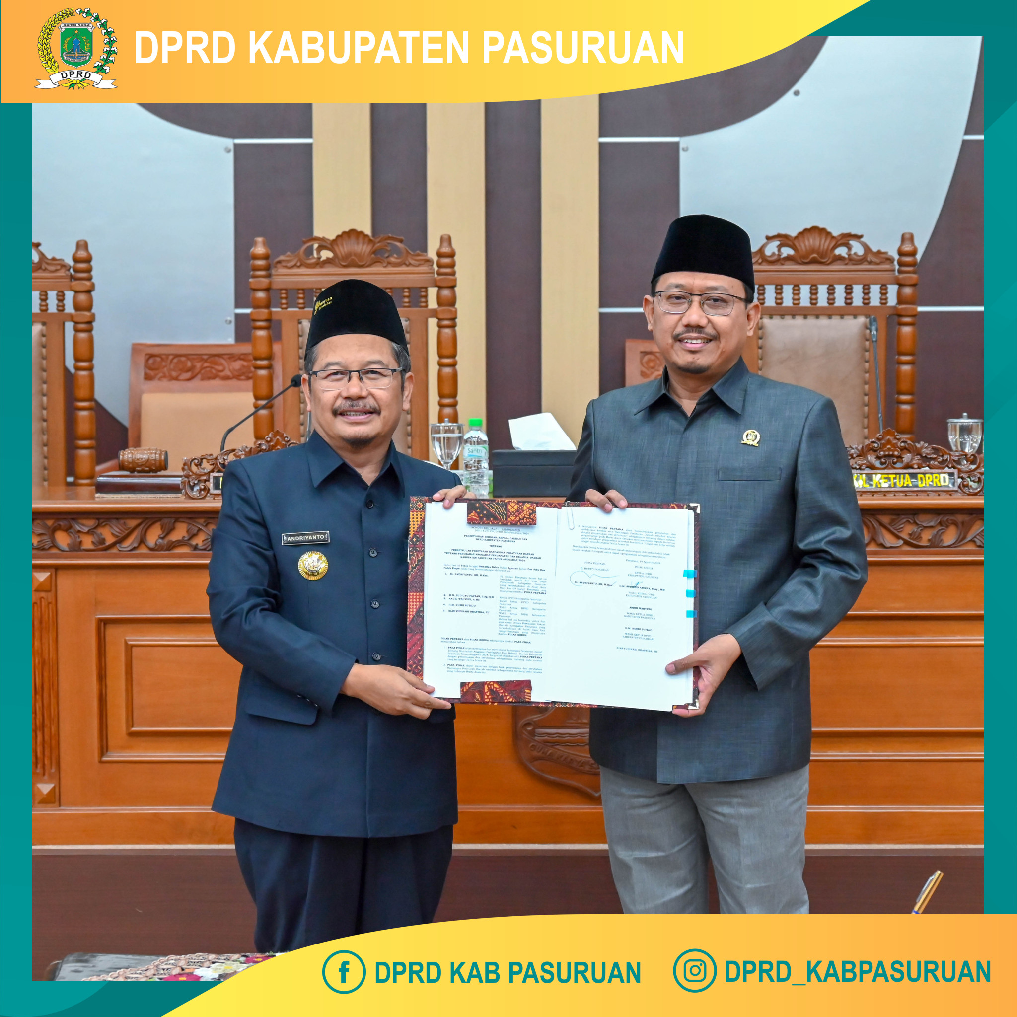 Rapat Paripurna Keempat Persetujuan Raperda Perubahan APBD Tahun Anggaran 2024