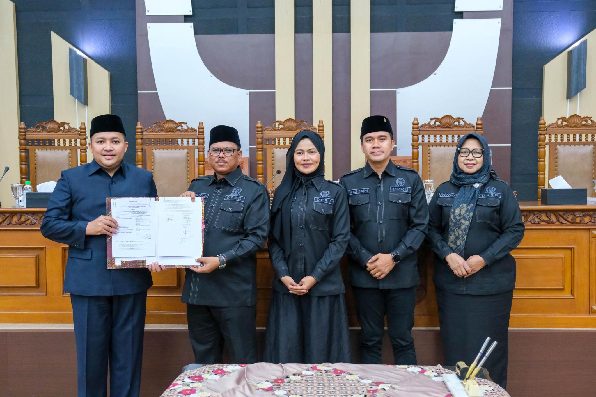 Rapat Paripurna IV Persetujuan Raperda Non APBD Tahun Anggaran 2026 SOTK (Susunan Organisasi dan Tata Kerja)